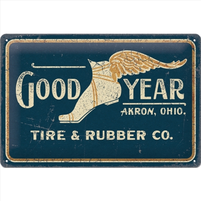 Nostalgic-Art Medium Sign Goodyear Wing Foot Long 20 x 30cm 20x30x0.5cm/Product Detail/Posters & Prints