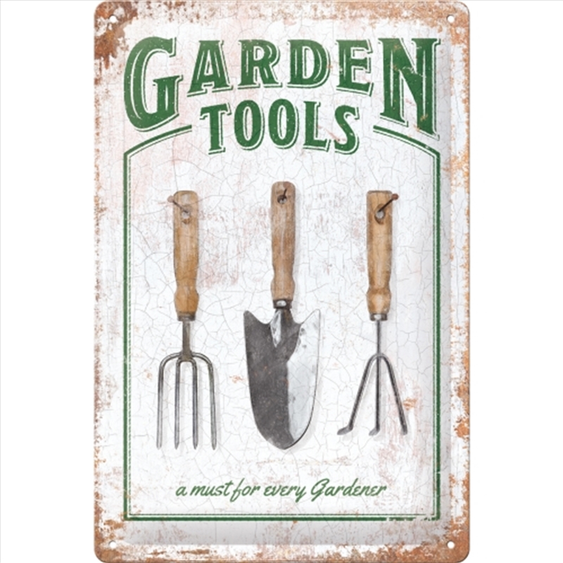Nostalgic-Art Medium Sign Garden Tools 20x30x0.5cm/Product Detail/Posters & Prints