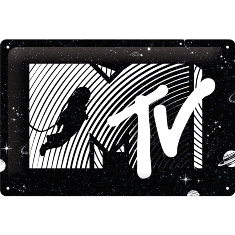 Nostalgic-Art Medium Sign MTV Moonman Logo Universe 20x30x0.5cm/Product Detail/Posters & Prints