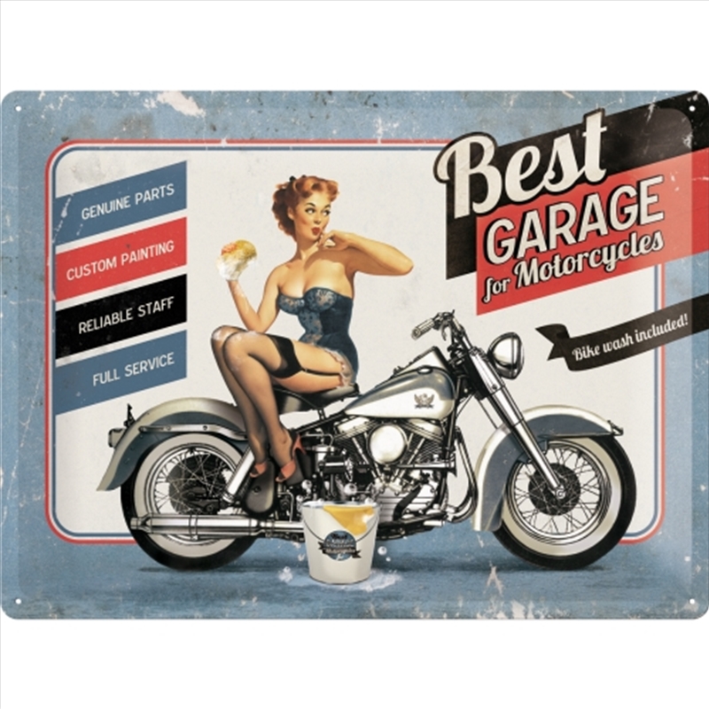 Nostalgic-Art Large Sign Best Garage 30x40x0.5cm/Product Detail/Posters & Prints