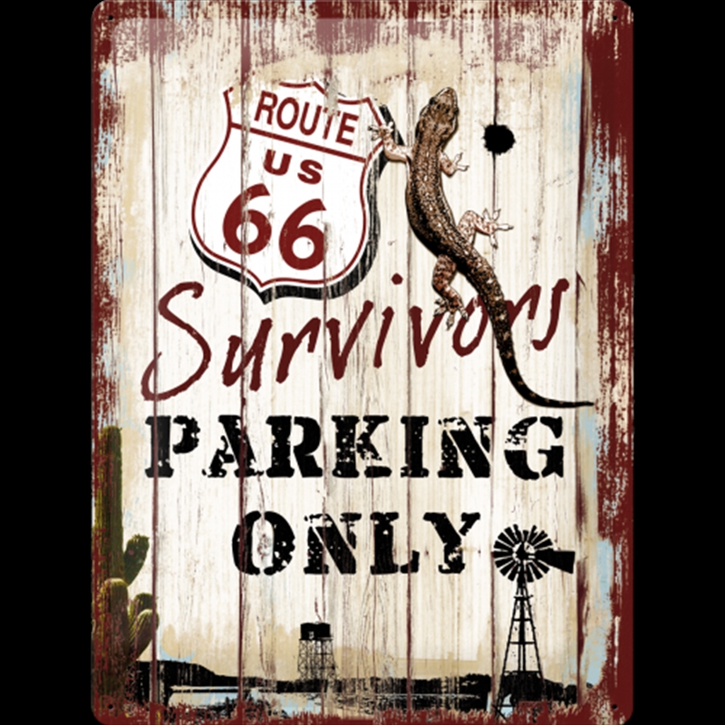 Nostalgic-Art Large Sign Survivor Parking 30x40x0.5cm/Product Detail/Posters & Prints
