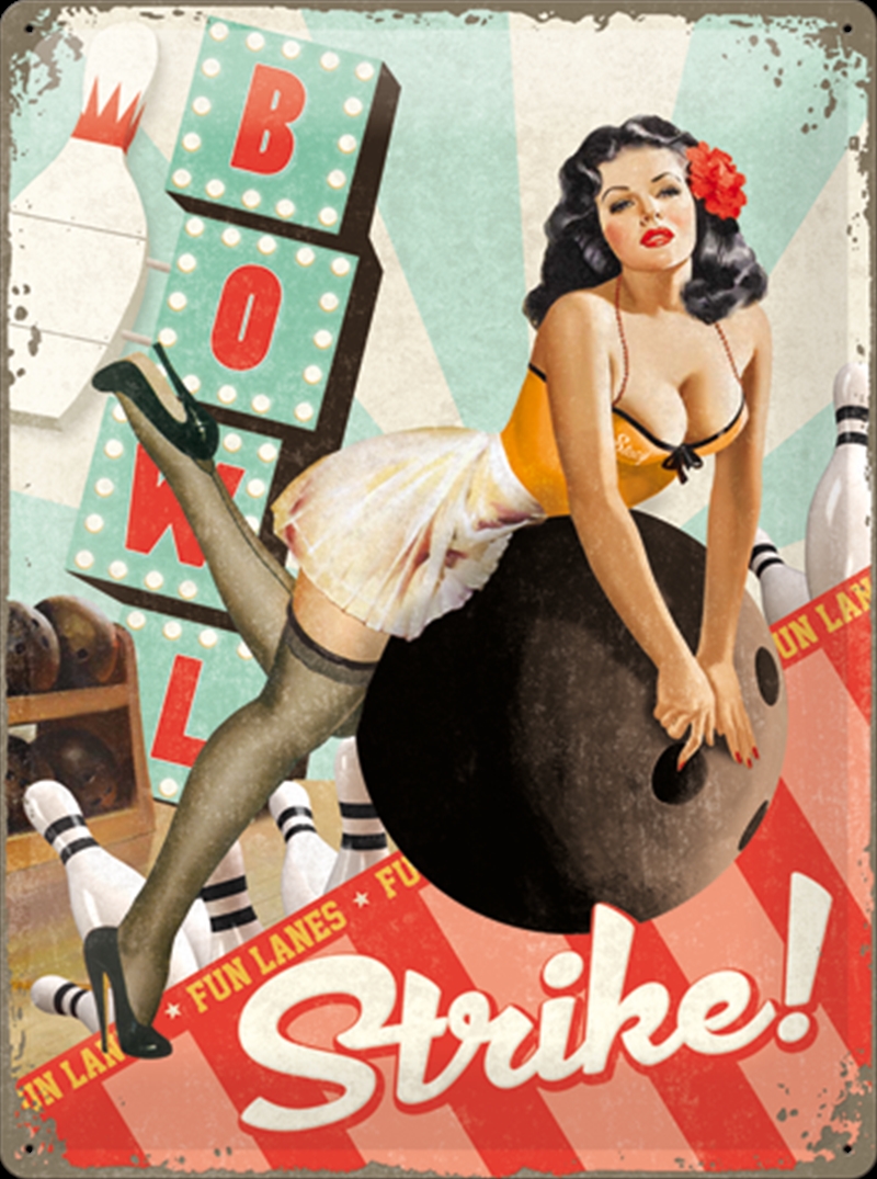 Nostalgic-Art Large Sign Strike 30x40x0.5cm/Product Detail/Posters & Prints