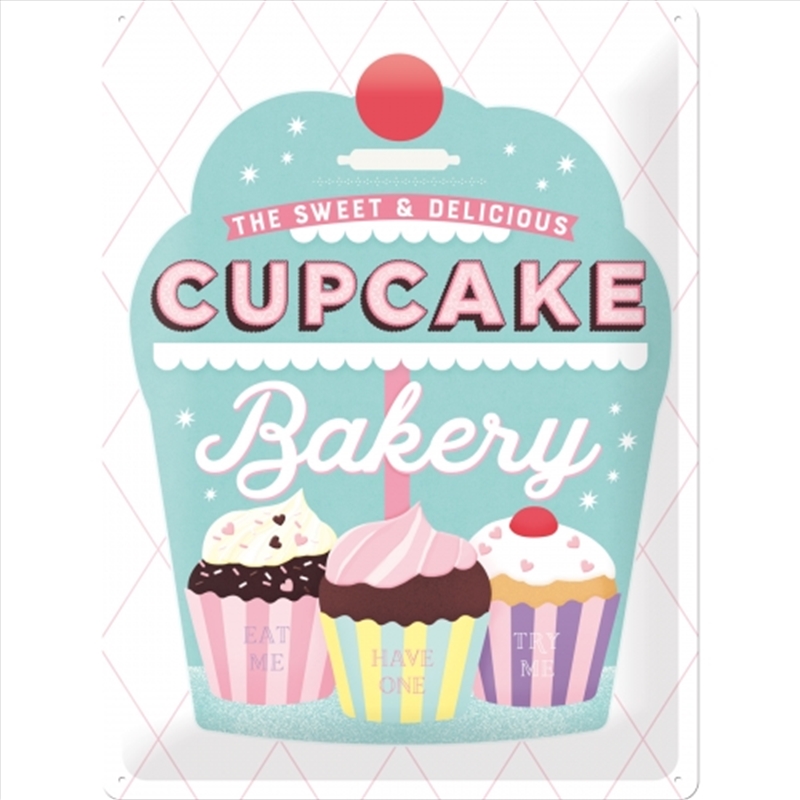 Nostalgic-Art Large Sign Cupcake Bakery 30x40x0.5cm/Product Detail/Posters & Prints