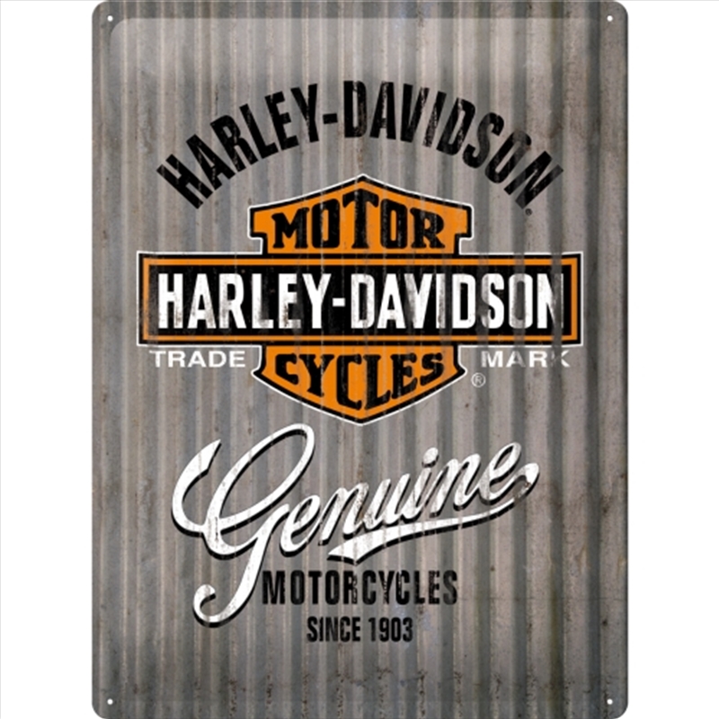 Nostalgic-Art Large Sign Harley - Metal Wall 30x40x0.5cm/Product Detail/Posters & Prints
