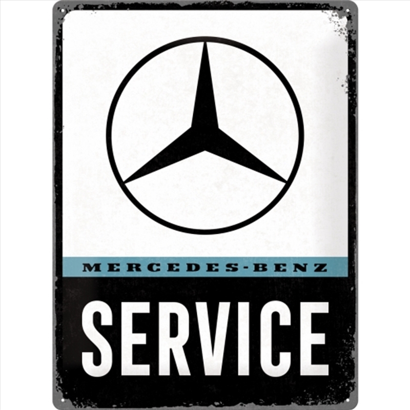 Nostalgic-Art Large Sign Mercedes-Benz Service 30x40x0.5cm/Product Detail/Posters & Prints