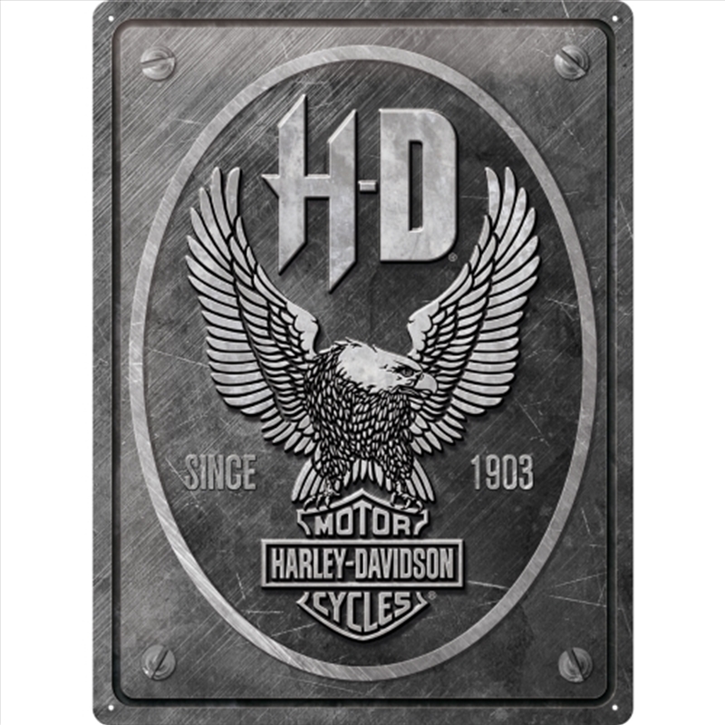 Nostalgic-Art Large Sign Harley-Davidson Metal Eagle 30x40x0.5cm/Product Detail/Posters & Prints
