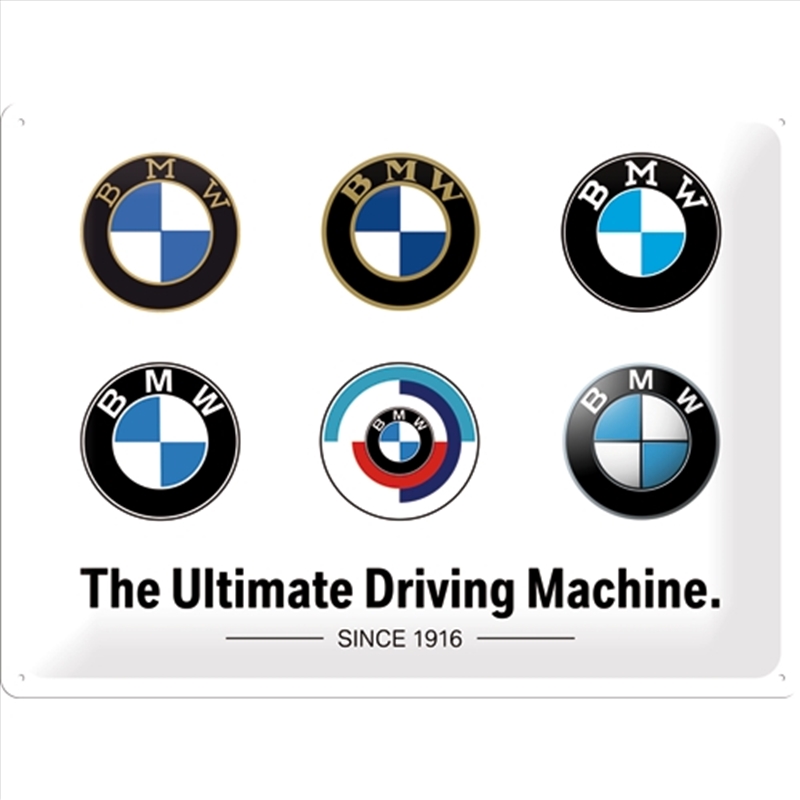 Nostalgic-Art Large Sign BMW Logo Evolution 30x40x0.5cm/Product Detail/Posters & Prints