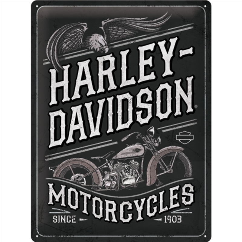 Nostalgic-Art Large Sign Harley-Davidson Motorcycles Eagle 30x40x0.5cm/Product Detail/Posters & Prints