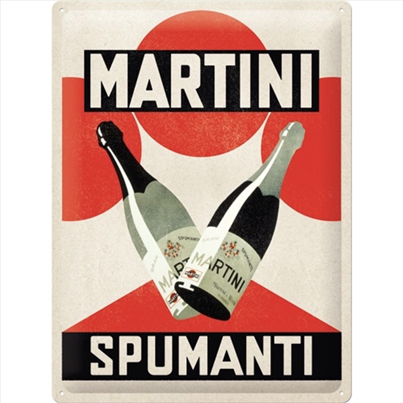 Nostalgic-Art Large Sign Martini Spumanti 30x40x0.5cm/Product Detail/Posters & Prints