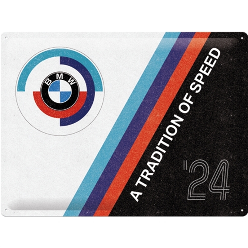 Nostalgic-Art Large Sign BMW - Tradition of Speed 30x40x0.5cm/Product Detail/Posters & Prints