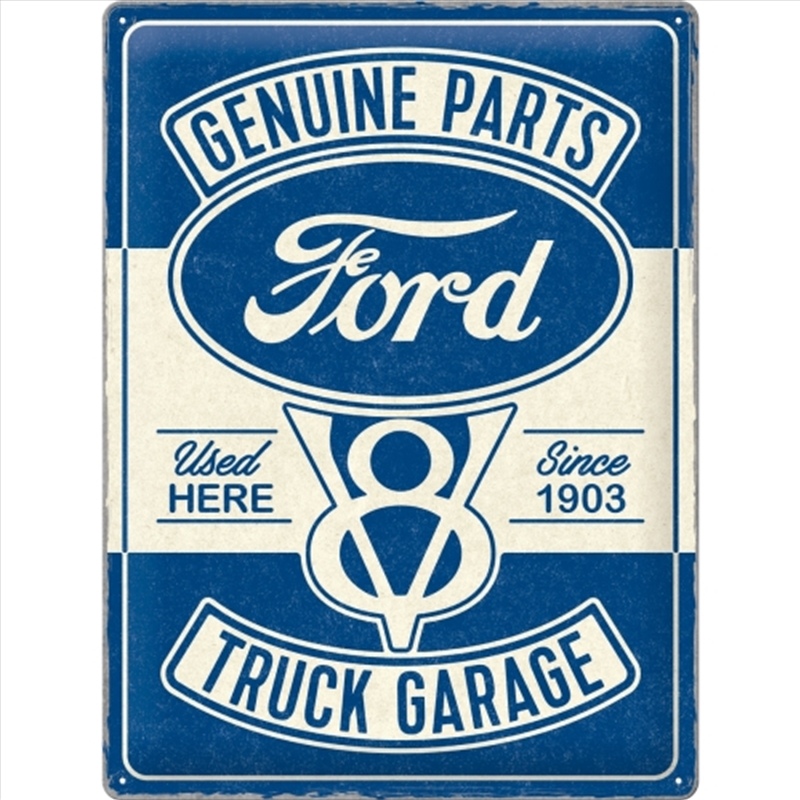 Nostalgic-Art Large Sign Ford V8 Truck Garage Special Edition 30x40x0.5cm/Product Detail/Posters & Prints