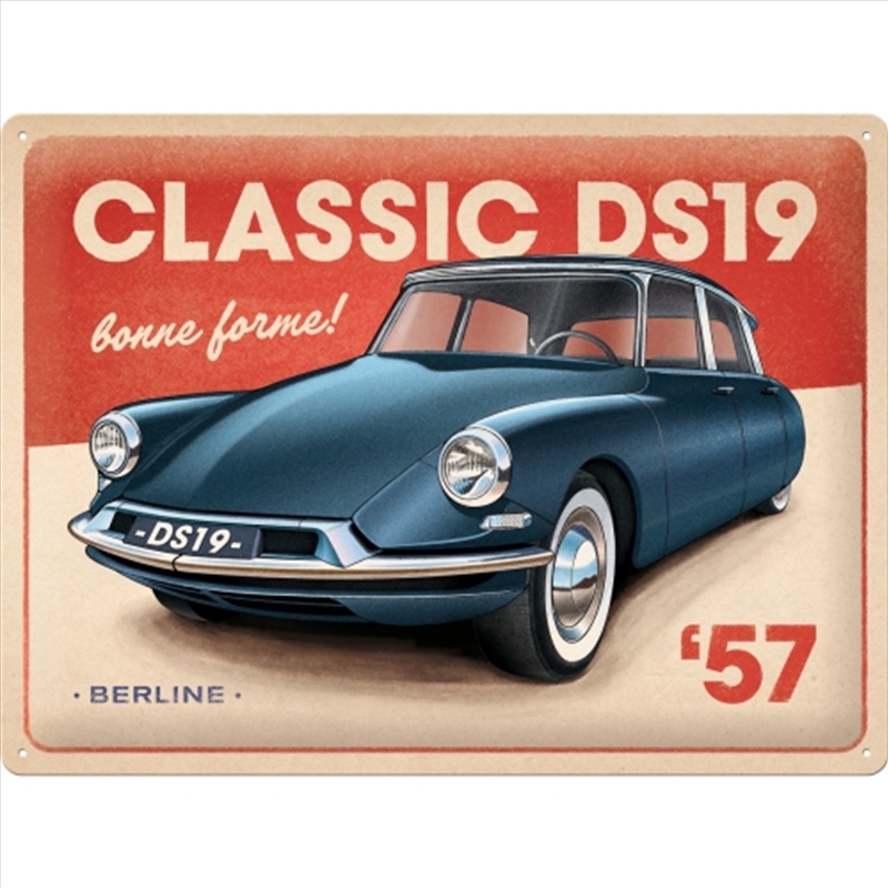 Nostalgic-Art Large Sign Classic DS19 Berline 30x40cm 30x40x0.5cm/Product Detail/Posters & Prints