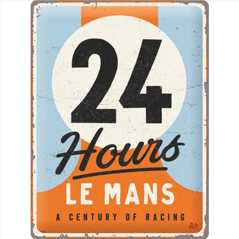 Nostalgic-Art Large Sign 24h Le Mans A Century of Racing 30x40x0.5cm/Product Detail/Posters & Prints