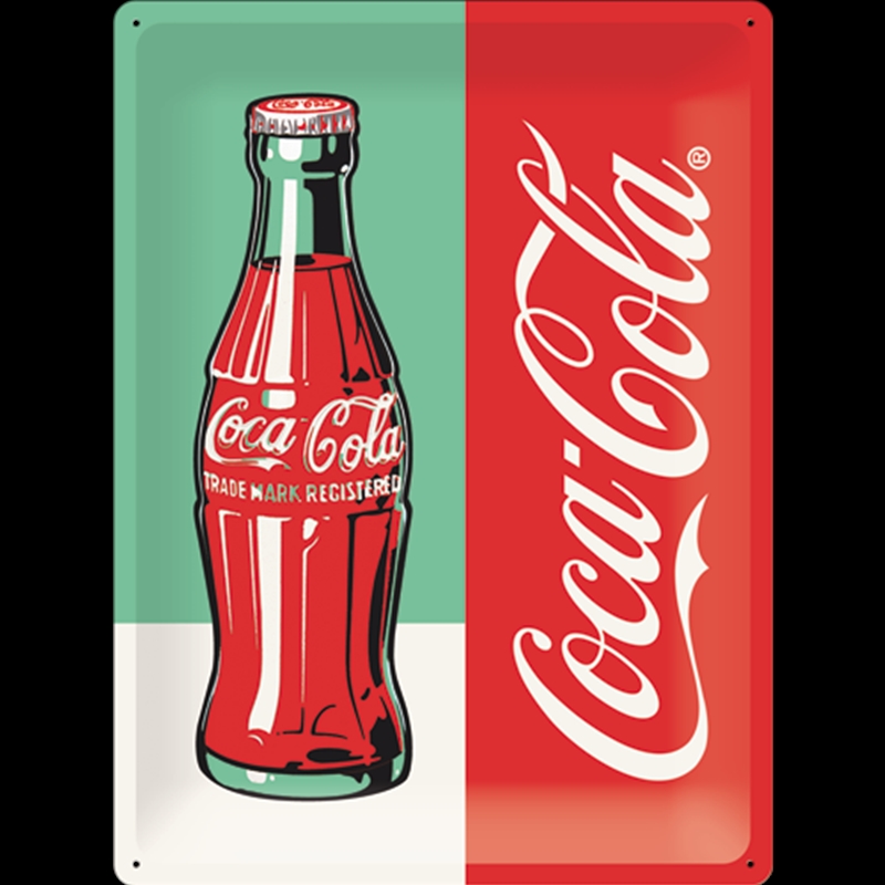 Nostalgic-Art Large Sign Coke Bottle - Pop Art 30x40x0.5cm/Product Detail/Posters & Prints