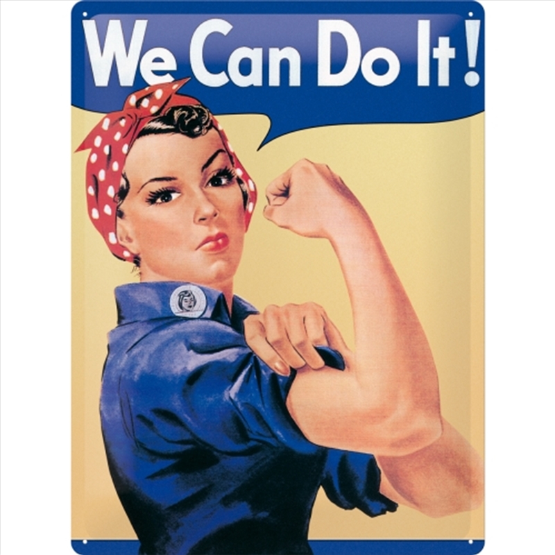 Nostalgic-Art Large Sign We Can Do It 30x40x0.5cm/Product Detail/Posters & Prints