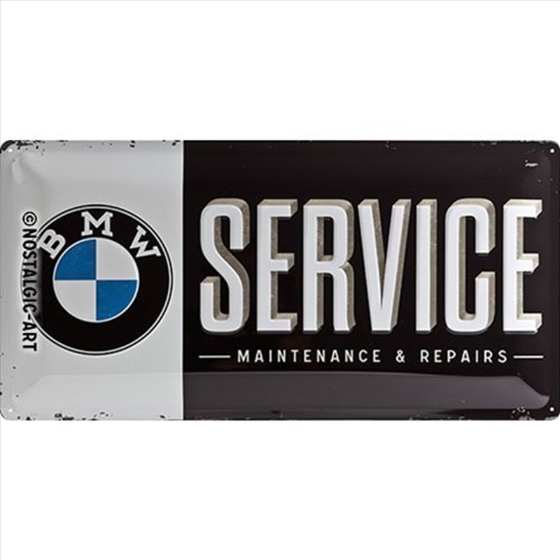 Nostalgic-Art Long Sign BMW - Service 25x50x0.3cm/Product Detail/Posters & Prints