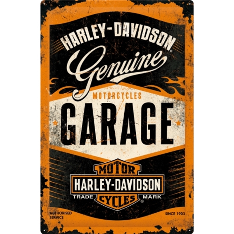 Nostalgic-Art XL Sign Harley Garage 40x60x0.5cm/Product Detail/Posters & Prints