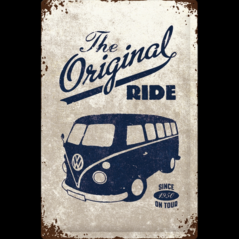 Nostalgic-Art XL Sign VW Bulli - The Original Ride 40x60x0.5cm/Product Detail/Posters & Prints