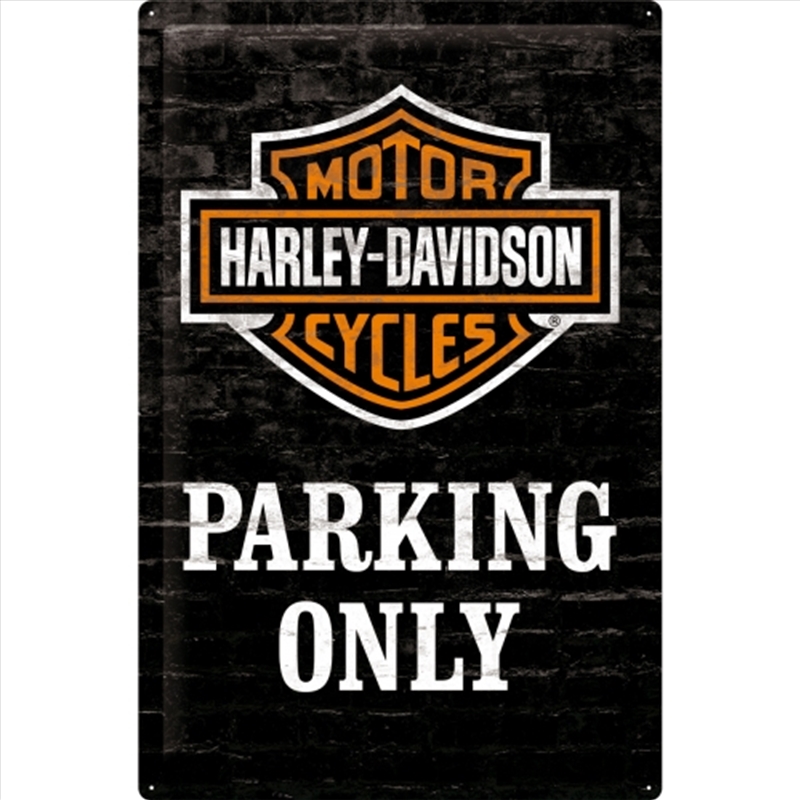Nostalgic-Art XL Sign Harley-Davidson Parking Only 40x60x0.5cm/Product Detail/Posters & Prints