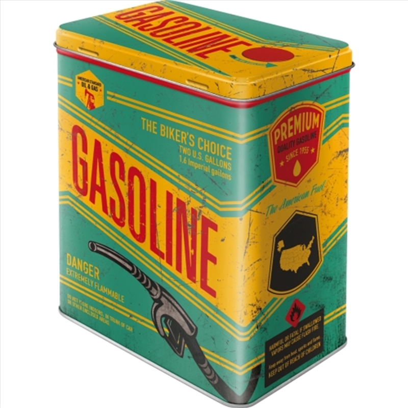 Nostalgic-Art Tin Storage Box Large Gasoline 10x14x20cm/Product Detail/Homewares