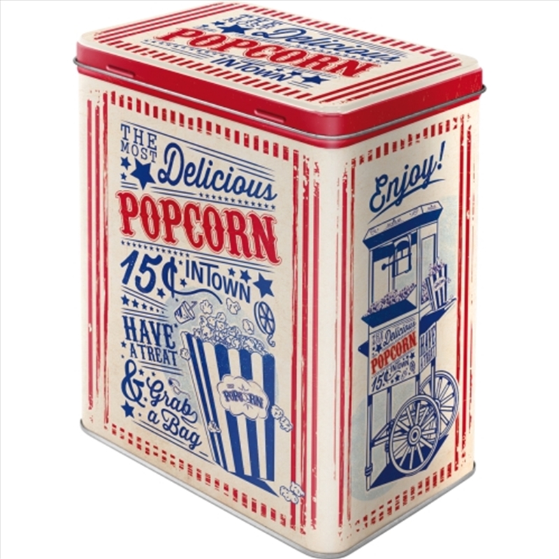Nostalgic-Art Tin Storage Box Large Popcorn 10x14x20cm/Product Detail/Homewares