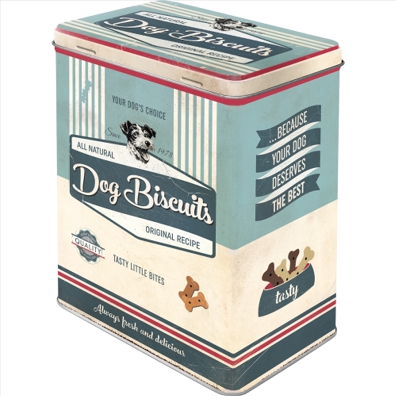 Nostalgic-Art Tin Storage Box Large Dog Biscuits 10x14x20cm/Product Detail/Homewares