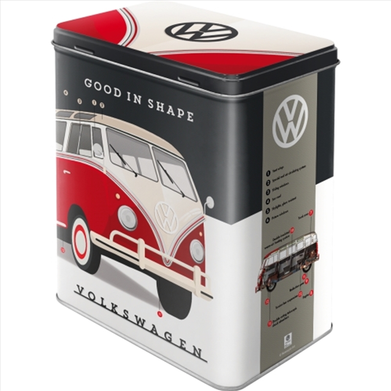 Nostalgic-Art Tin Storage Box Large VW - Good In Shape 10x14x20cm/Product Detail/Homewares