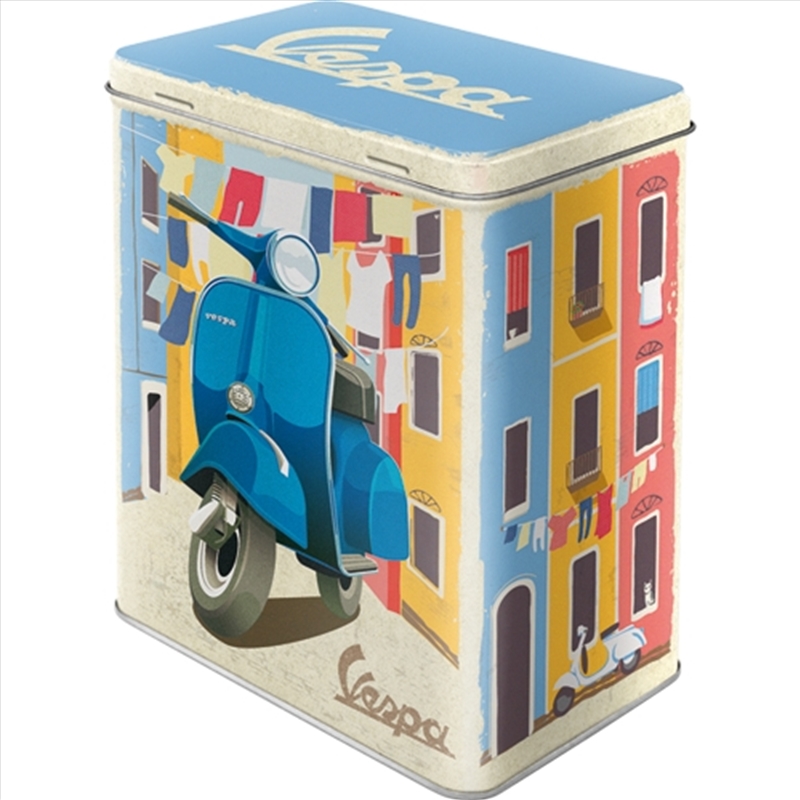 Nostalgic-Art Tin Storage Box Large Vespa - Italian Laundry 10x14x20cm/Product Detail/Homewares
