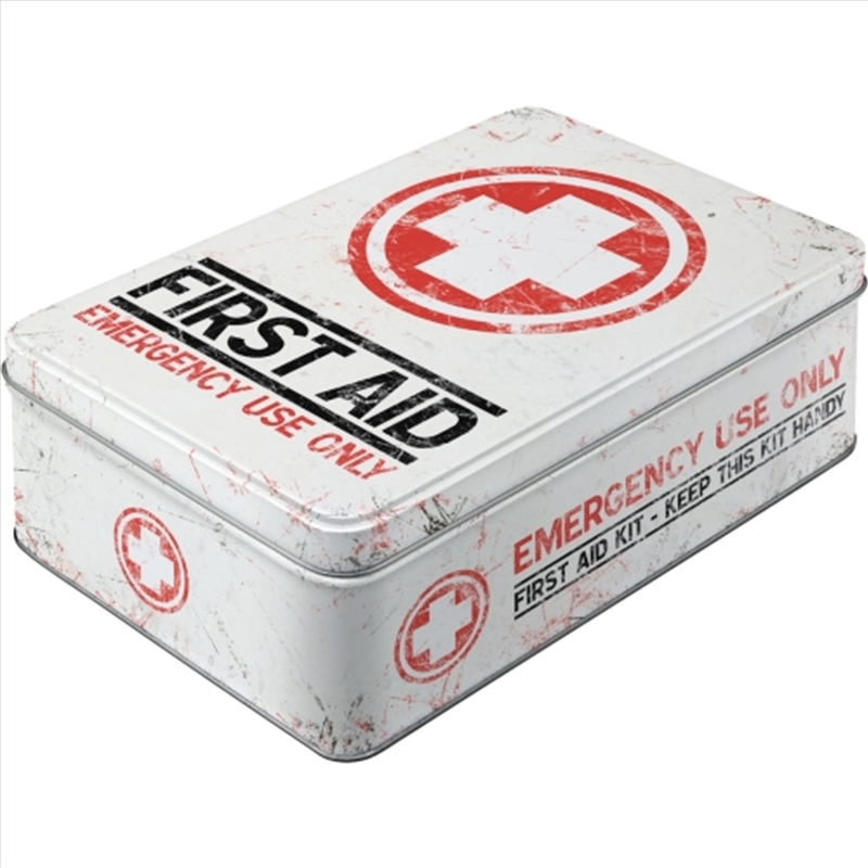 Nostalgic-Art Flat Storage Tin First Aid Kit 23x16x7cm/Product Detail/Homewares