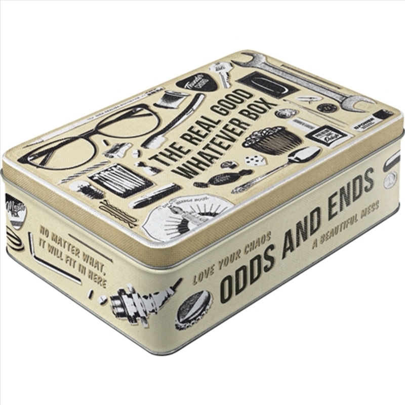 Nostalgic-Art Flat Storage Tin Odds and Ends 23x16x7cm/Product Detail/Homewares