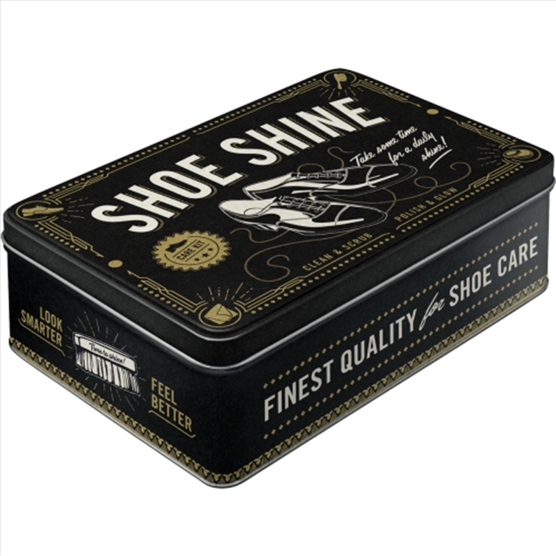 Nostalgic-Art Flat Storage Tin Shoe Shine 23x16x7cm 23x16x7cm/Product Detail/Homewares