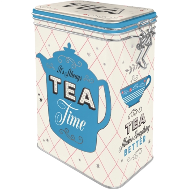 Nostalgic-Art Clip Top Storage Tin Tea 7.5x11x17.5cm/Product Detail/Homewares