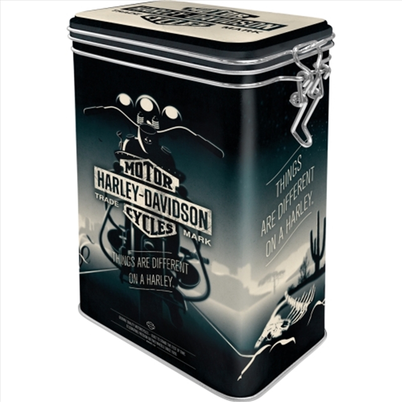 Nostalgic-Art Clip Top Storage Tin Harley - Things are Different 7.5x11x17.5cm/Product Detail/Homewares