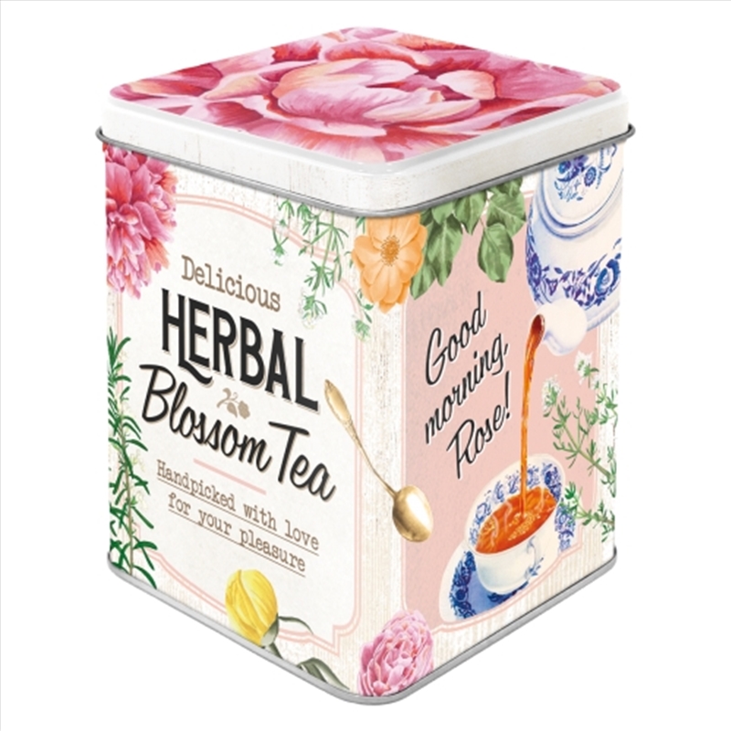 Nostalgic-Art Tea Storage Tin Herbal Blossom Tea 7.5x7.5x9.5cm/Product Detail/Homewares