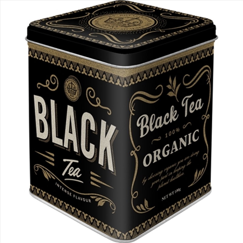 Nostalgic-Art Tea Storage Tin Black Tea 7.5x7.5x9.5cm/Product Detail/Homewares