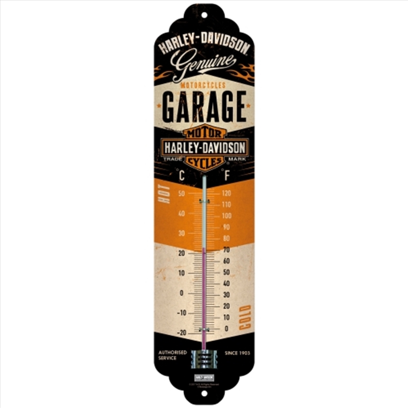 Nostalgic-Art Thermometer Harley-Davidson Garage 28x6.5x2cm/Product Detail/Homewares