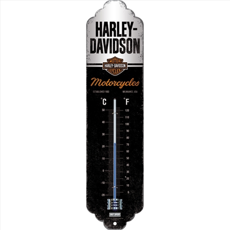 Nostalgic-Art Thermometer Harley-Davidson Motorcycles 28x6.5x2cm/Product Detail/Homewares