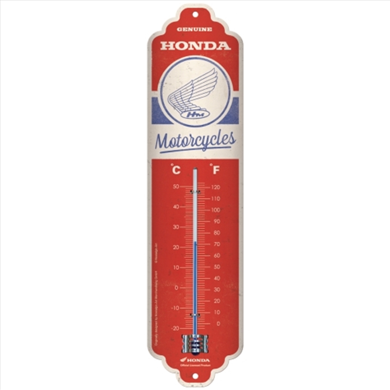 Nostalgic-Art Thermometer Honda MC Motorcycles Vintage 28x6.5x2cm/Product Detail/Homewares