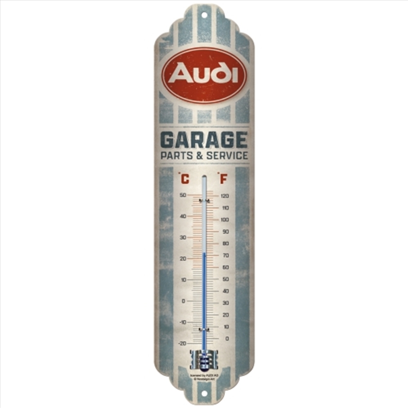 Nostalgic-Art Thermometer Audi Garage 28x6.5x2cm/Product Detail/Homewares