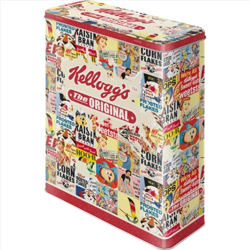 Nostalgic-Art Tin Storage Box XL Kellogg's, The Original 8x19x26cm/Product Detail/Homewares