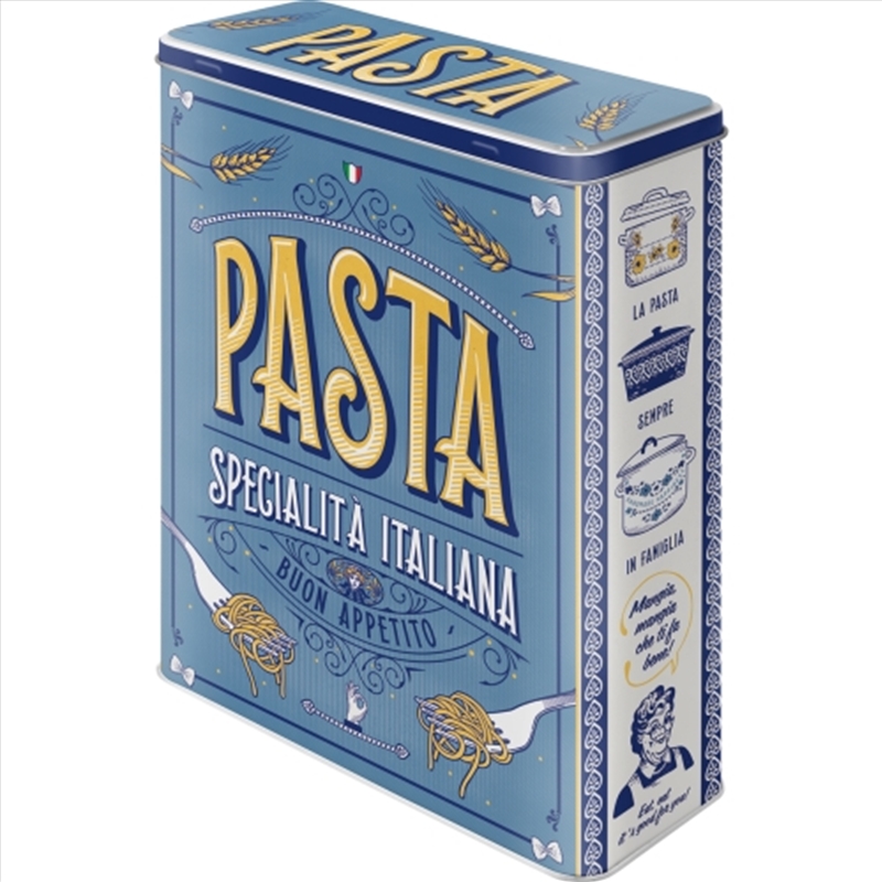 Nostalgic-Art Tin Storage Box XL Pasta Italian Tradition 8x19x26cm/Product Detail/Homewares