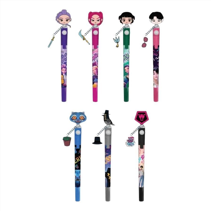 KPop Demon Hunters – 3D Head Topper Spinning Pen Blind Box (Sent At Random)/Product Detail/Stationery