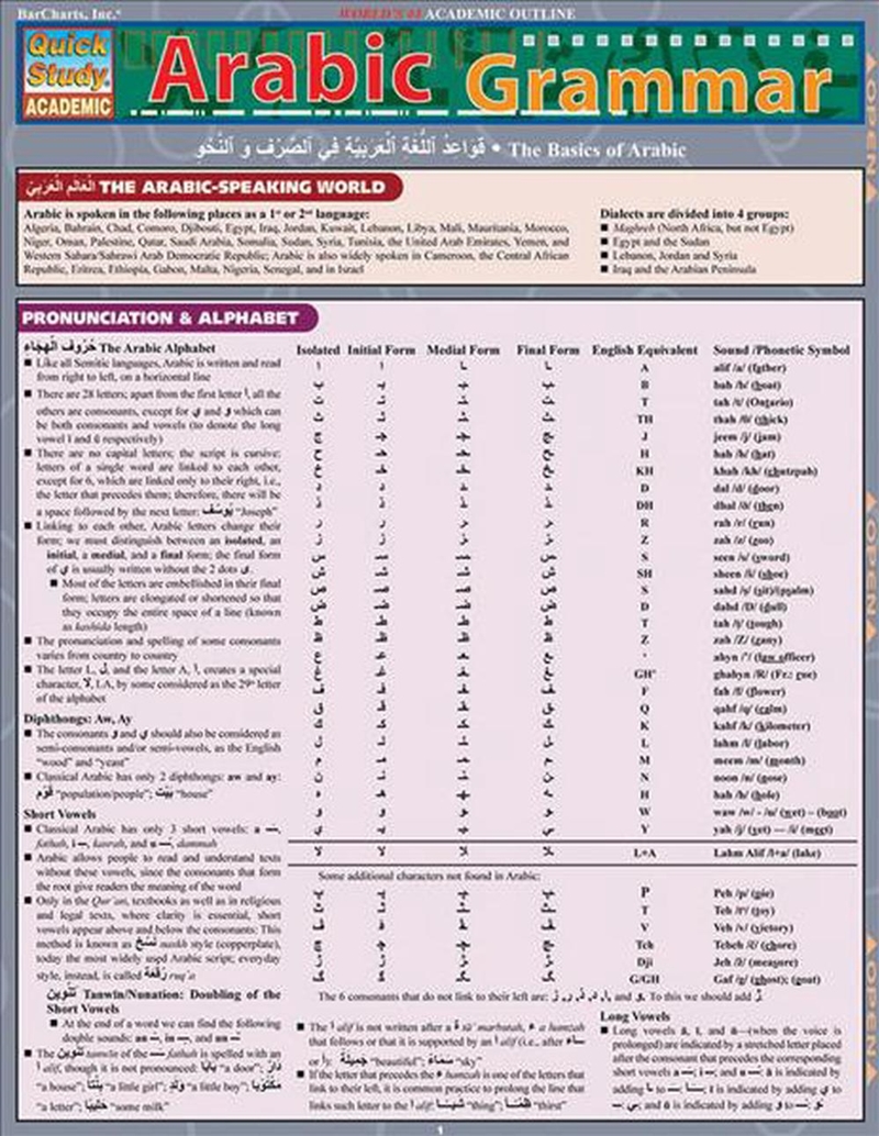 Arabic Grammar/Product Detail/Language & Linguistics