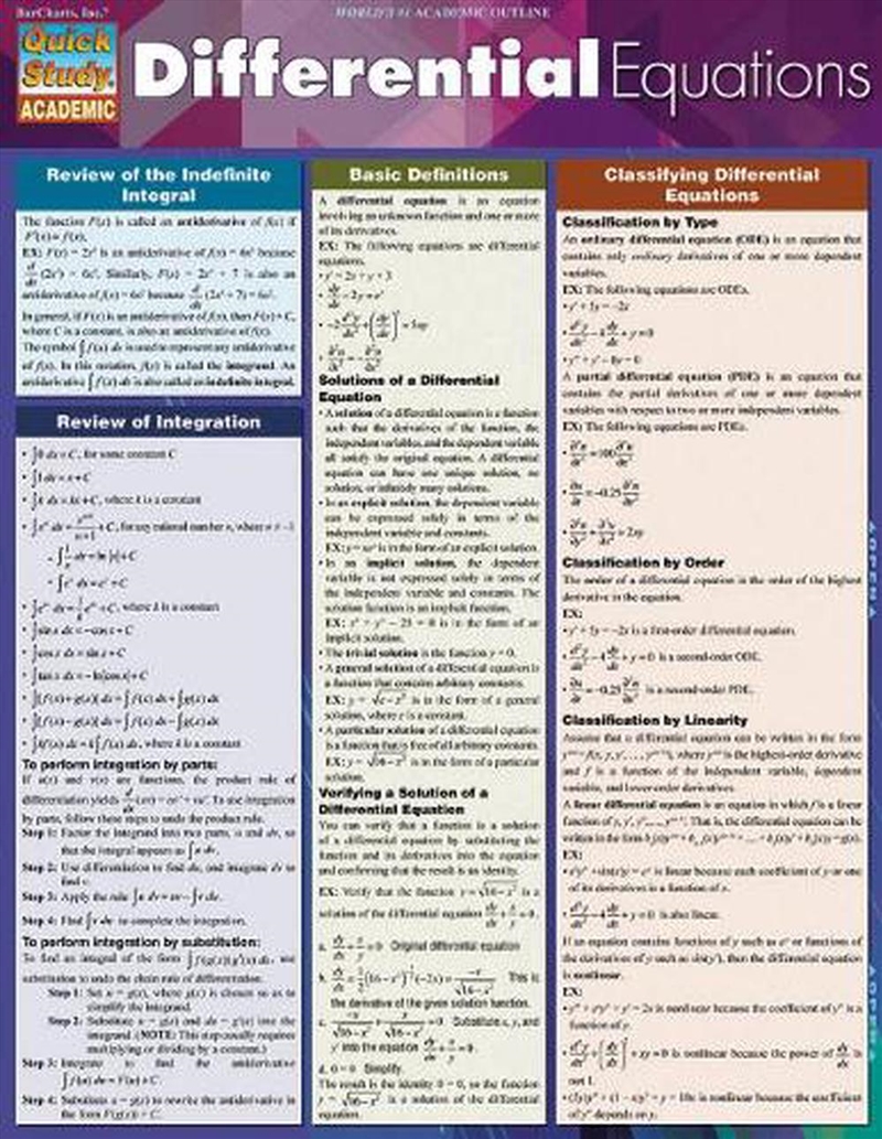 Differential Equations/Product Detail/Maths