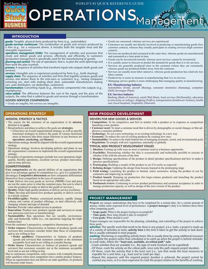 Operations Management/Product Detail/Business Leadership & Management