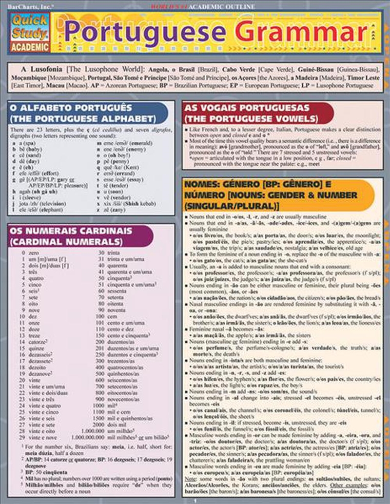 Portuguese Grammar/Product Detail/Language & Linguistics