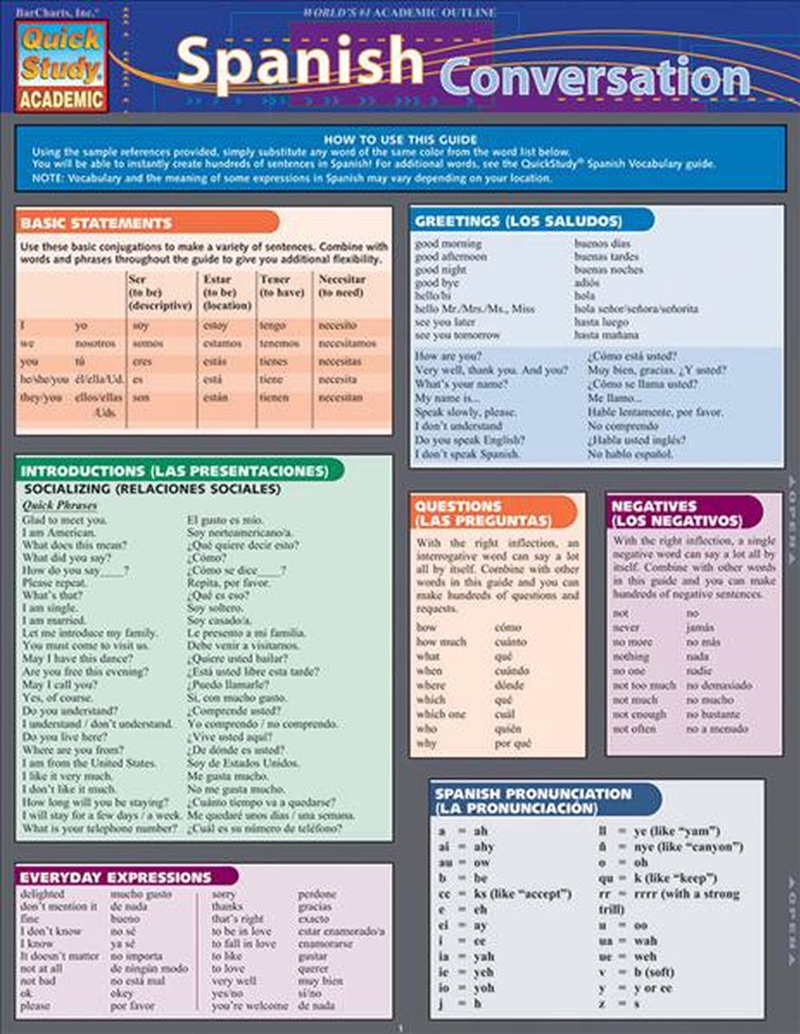 Spanish Conversation/Product Detail/Language & Linguistics