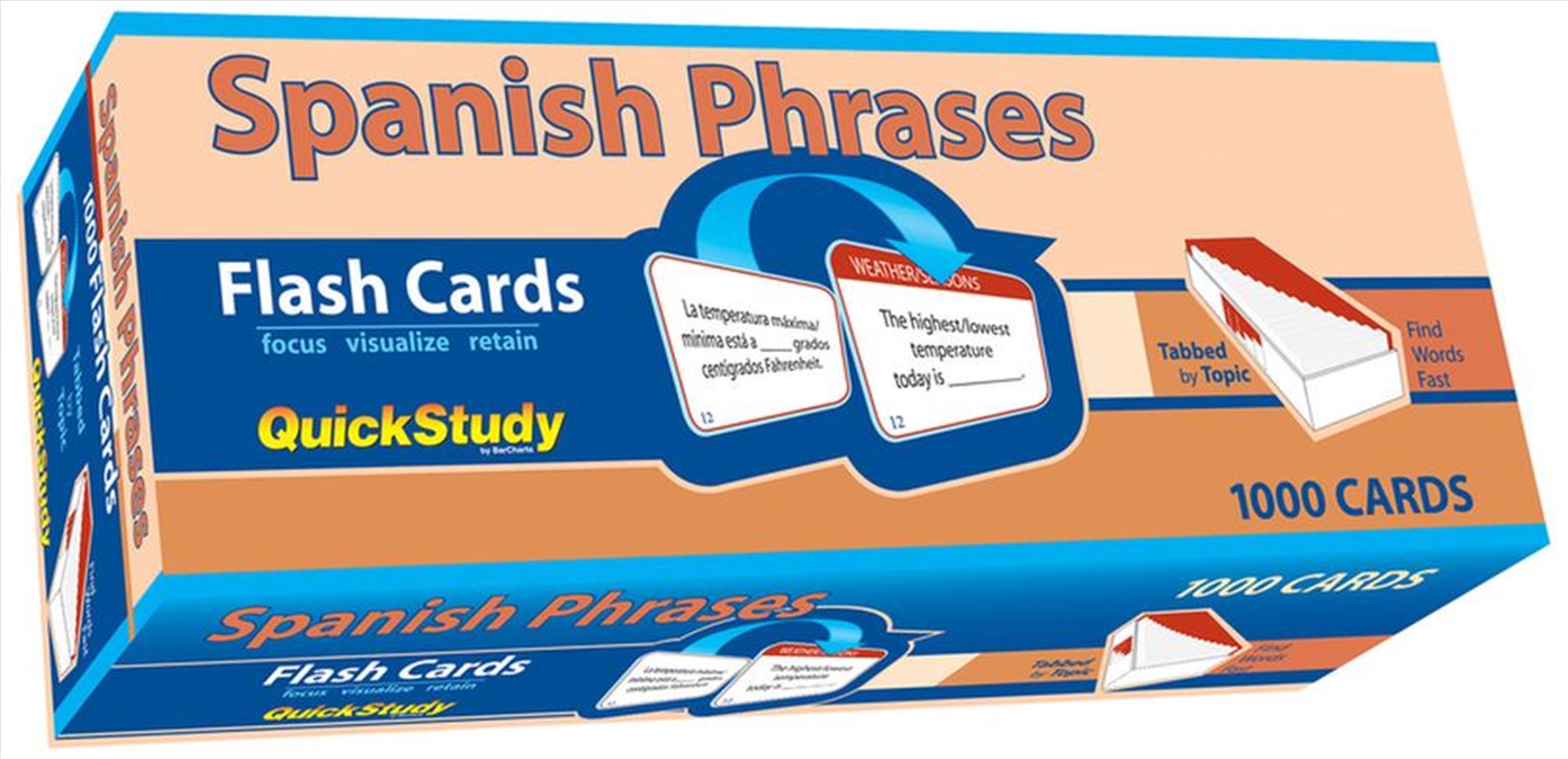 Spanish Phrases Flash Cards/Product Detail/Language & Linguistics