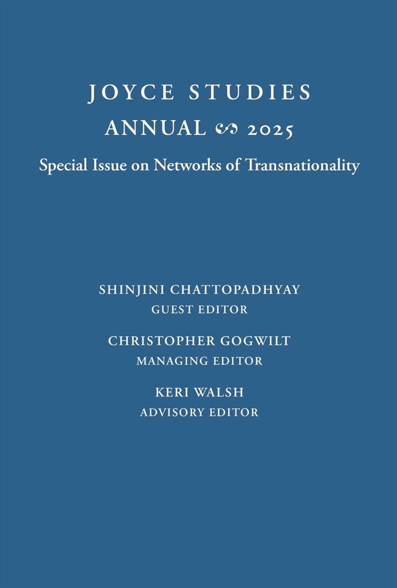 Joyce Studies Annual 2025/Product Detail/Literature & Poetry