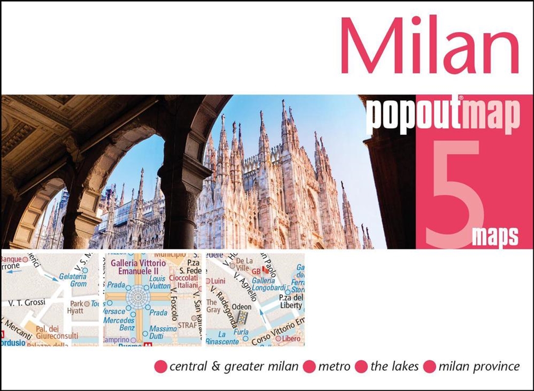 Milan PopOut Map/Product Detail/Travel & Holidays